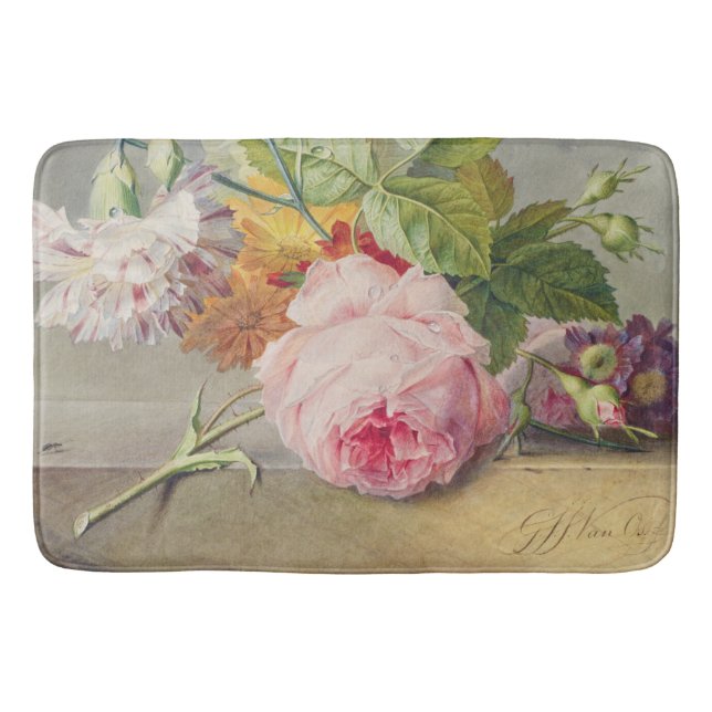 Vintage Rosa-Badematte Badematte (Vorderseite)