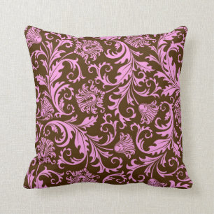 Vintage, rosa Damasken Kissen