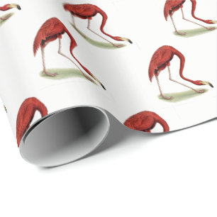 Vintage Rosa Flamingo #1 Geschenkpapier