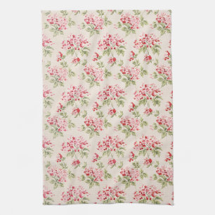 Vintage rosa florales Shabby Chic Muster Geschirrtuch