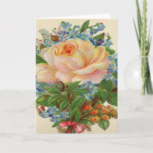Vintage Rosa, glückliche Geburtstagsmutter Karte