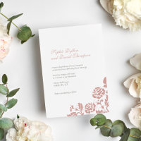 Vintage Rosa-Latte-Hochzeit