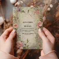 Vintage Rosa Lila Blumendelle Hochzeit im Jugendst