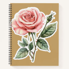 Vintage Rosa Pink | Romantisches Blumenjournal Notizbuch