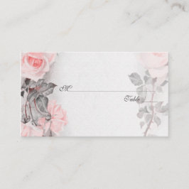 Vintage Rosa-Rose-Hochzeiten Platzkarten