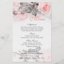 Vintage Rosa-Rose-Hochzeitkarte