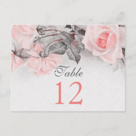 Vintage Rosa Rose Hochzeitskarten Postkarte