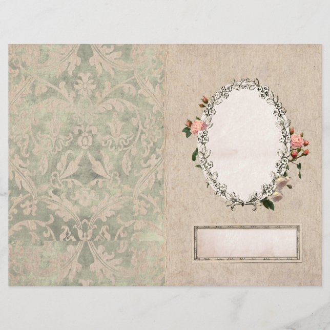 Vintage Rosa-Rose-Seite (Vorderseite)