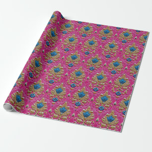 Vintage rosa Thai-Muster Geschenkpapier