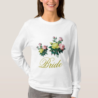 Vintage rosa und gelb rosa Blume bestechen durch S T-Shirt