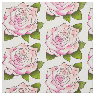 Vintage Rosa Zeichnend Stoffe