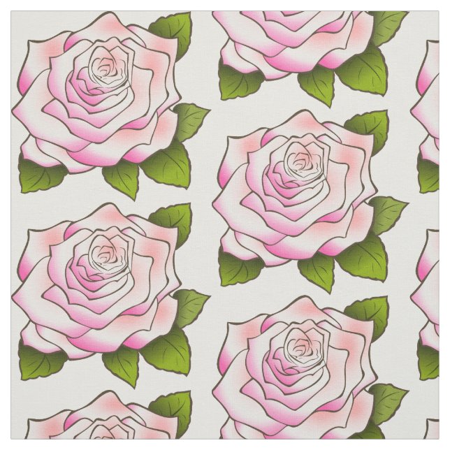 Vintage Rosa Zeichnend Stoffe (Muster)