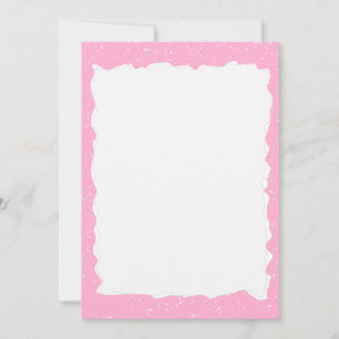 Vintage-Rosa zerrissene Papier-Randvorlage Einladung
