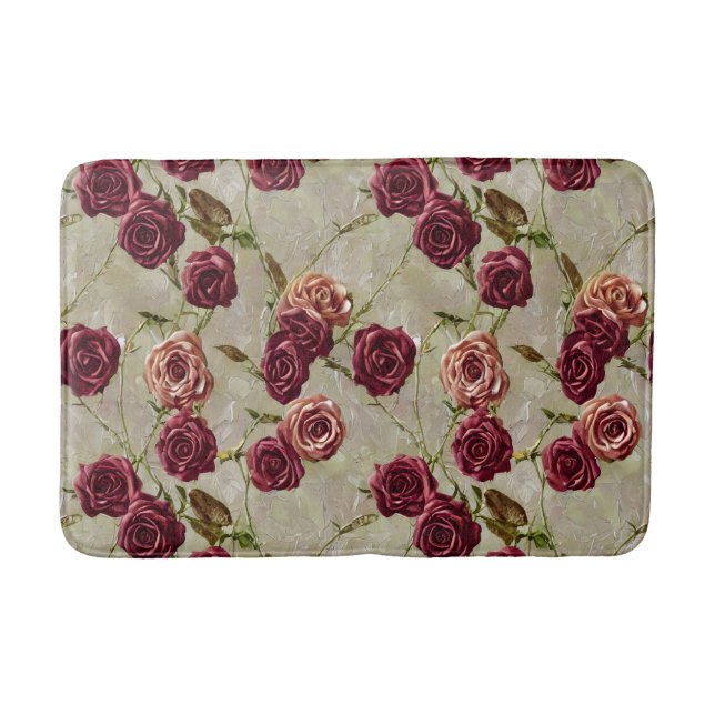 Vintage Rose Badematte (Vorderseite)