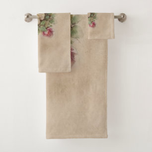 Vintage Rose Badhandtuch Set