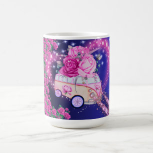 Vintage Rose Beaver Bus Tasse