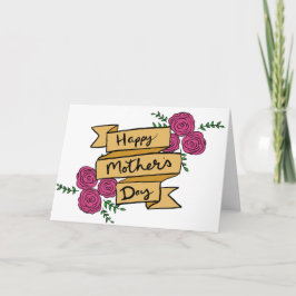 Vintage Rose Blumenmutter Karte