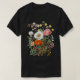 Vintage Rose Botanische florale Blume T-Shirt (Design vorne)