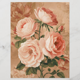Vintage Rose doppelseitiges Scrapbook