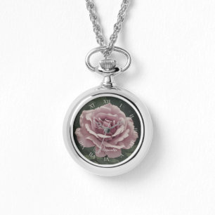 Vintage Rose Dusky Pink Bläsernekklammer Ewatch Armbanduhr