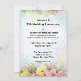 Vintage Rose Einladung