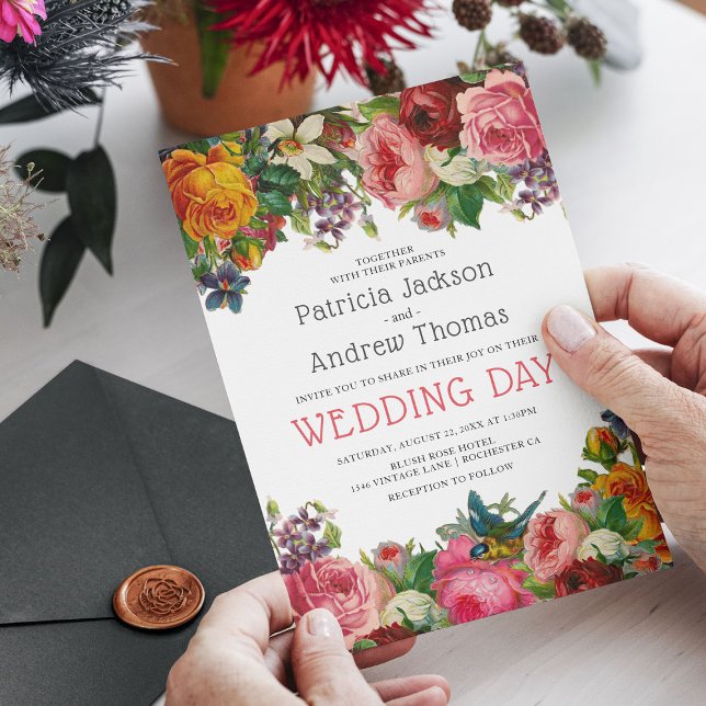 Vintage Rose Einladung (Von Creator hochgeladen)