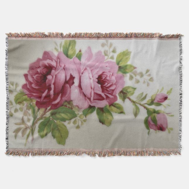 Vintage Rose Elegance  Decke (Vorderseite)