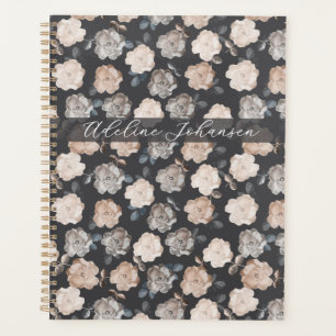 Vintage Rose Eleganter Personalisierter Terminplan Planer