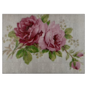 Vintage Rose Eleganz Schneidebrett