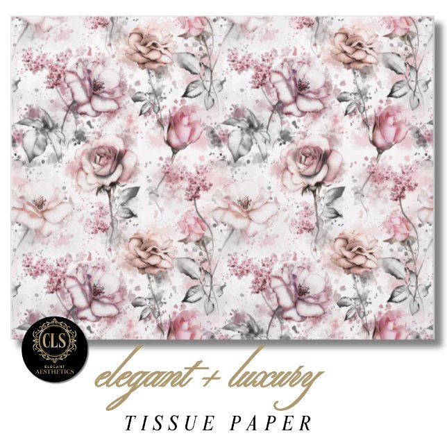 Vintage Rose Ephemera Gift  Seidenpapier (Tissue Paper – Vintage Rose Ephemera)