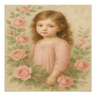 Vintage Rose Fotodruck
