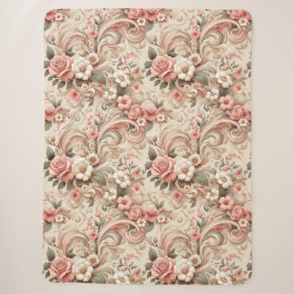 Vintage Rose Gartenplatz Sherpadecke
