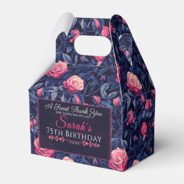 Vintage Rose Geburtstags Gefälligkeitsbox für Tee  Geschenkschachtel