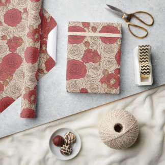 Vintage Rose Geschenkpapier