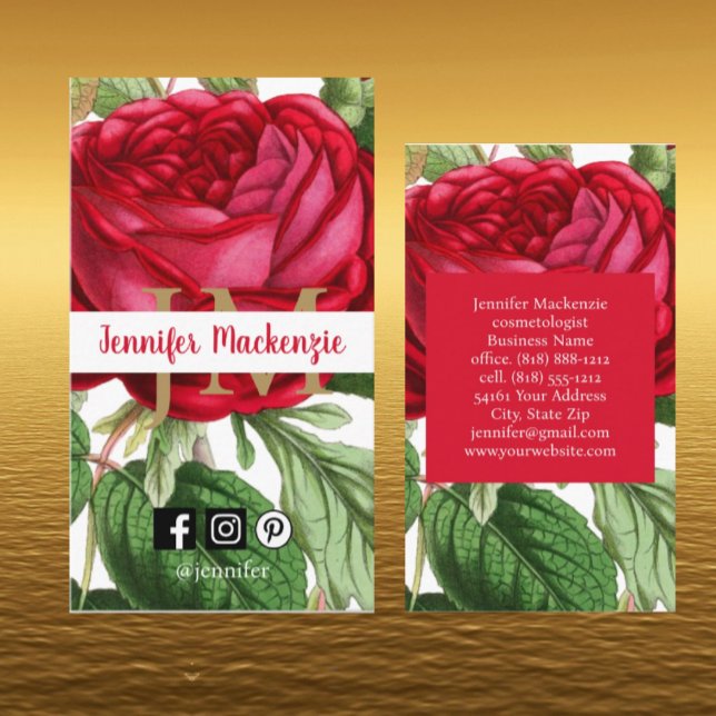 Vintage Rose Gold Hübsch Rosa Visitenkarte (Von Creator hochgeladen)