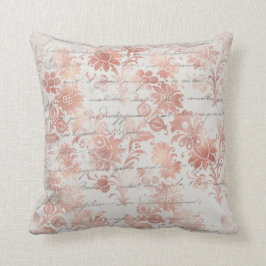 Vintage Rose Goldfloral Kissen