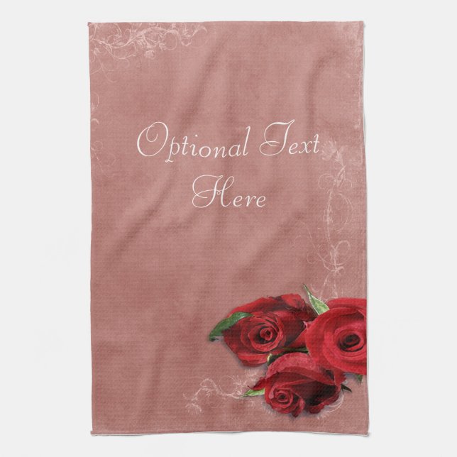 Vintage Rose Handtuch (Vertikal)