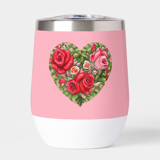 Vintage Rose Herz (Vorderseite)