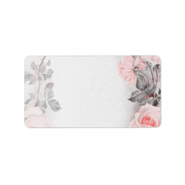 Vintage Rose Hochzeitskennzeichen Adressaufkleber