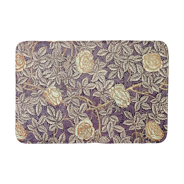 Vintage Rose Hübsches Muster Badematte (Vorderseite)