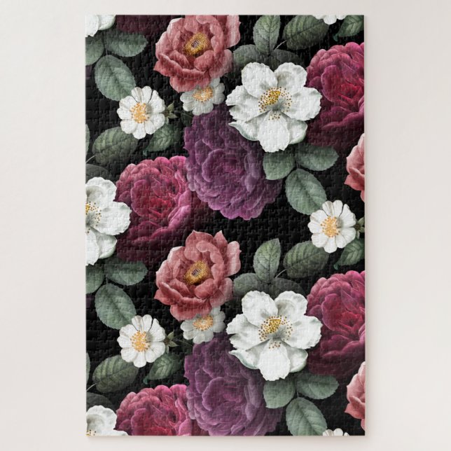 Vintage Rose Illustration Blume Kunst (Vertikal)