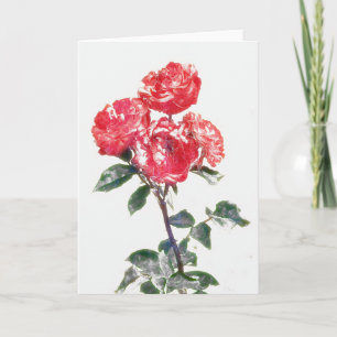 Vintage Rose im antiken Stil Art Note Karte