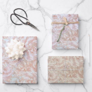 Vintage Rose in Creme - Blumenmuster Geschenkpapier Set