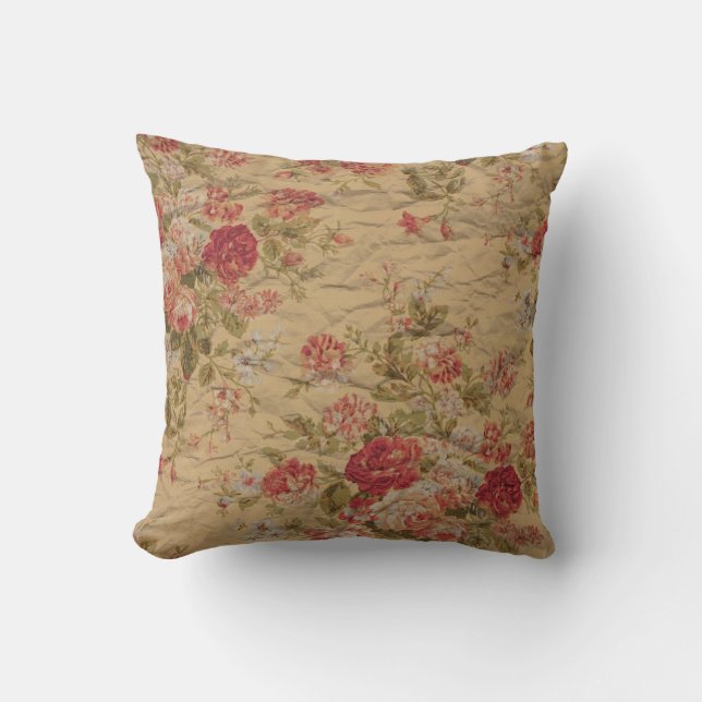 Vintage Rose Kissen (Vorderseite)