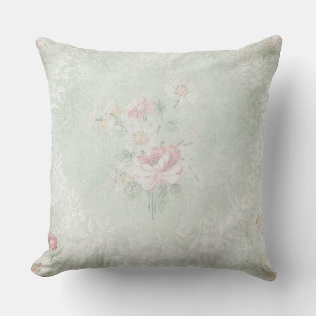 Vintage Rose Kissen (Vorderseite)