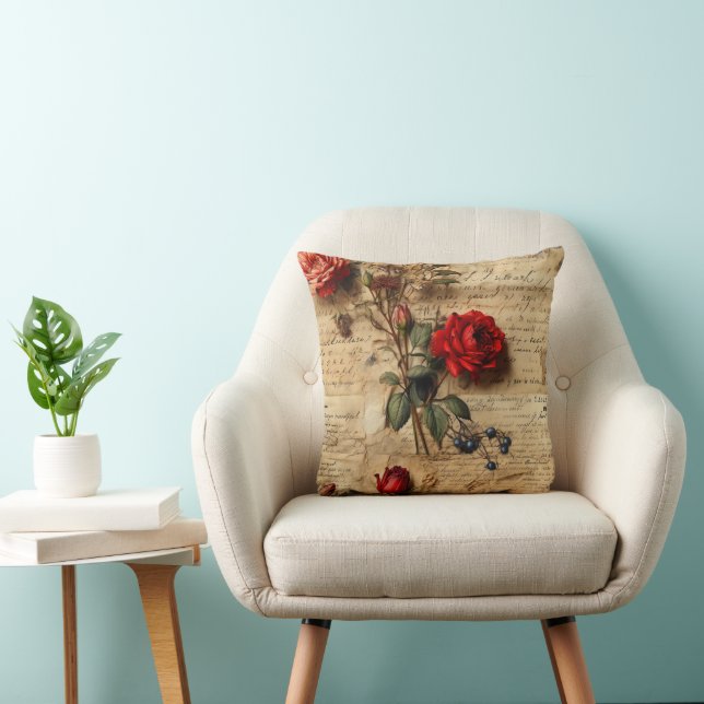 Vintage Rose Kissen (Stuhl )