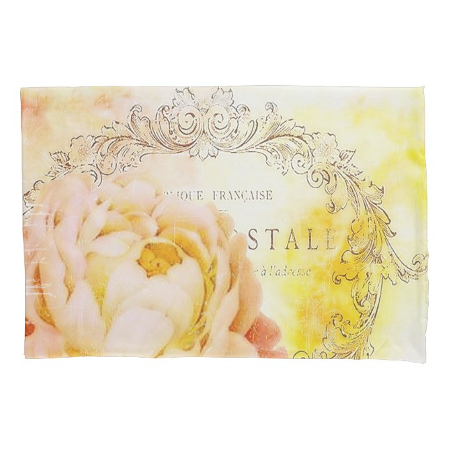 Vintage Rose Kissenbezug (Vorderseite)