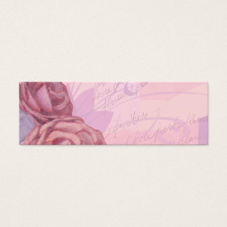 Vintage Rose, Lesezeichen-Karte