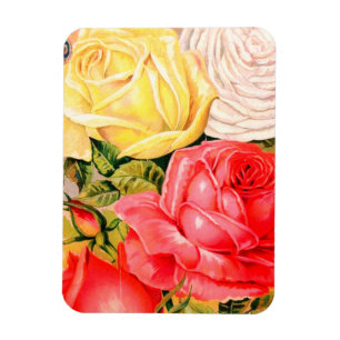 Vintage Rose Magnet
