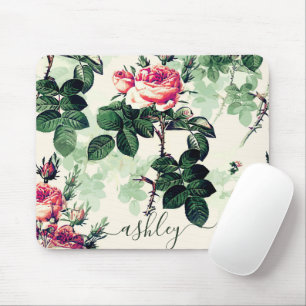 Vintage Rose Mousepad